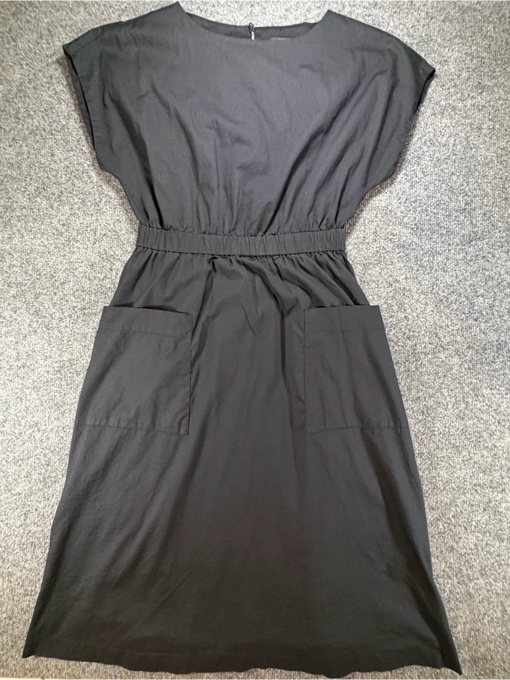 Banana Republic Black Women's Elastic-Waist Pocket Dress Small